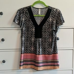 Symmetrical design blouse